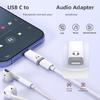 Адаптер звука с микрофонами с разъема Type C Портативный звуковой адаптер Plug & Play для телефона 15/1