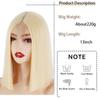 LISI HAIR Женский парик из натуральных прямых волос со средней частью, светлый, синий, розовый, синтетическое волокно, короткие волосы «боб», косплей, вечерние, на каждый день