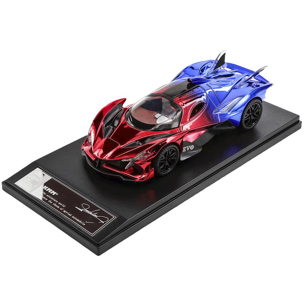 Симуляция 1/32 Модель спортивного автомобиля Apollo EVO Литой под давлением Детская игрушечная машина Звук и свет Оттягивание назад Сплав Миниатюрный Voiture
