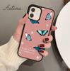 Cute Butterfly Flowers Phone Case for iPhone 11 12 13 14 Pro Max mini X XR XS SE 2020 5 6S 7 8 Plus Samsung Galaxy S21 S22 Cover