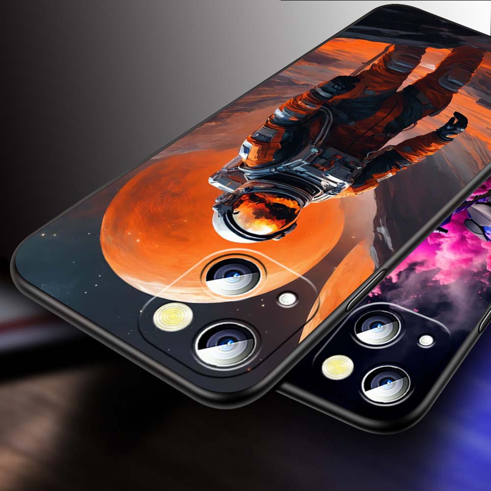 Модель Райдер Крутой Чехол Для Телефона Для Apple iPhone 17 16 16E 15 14 13 12 11 Pro Max Plus Черный Мягкий Силикон