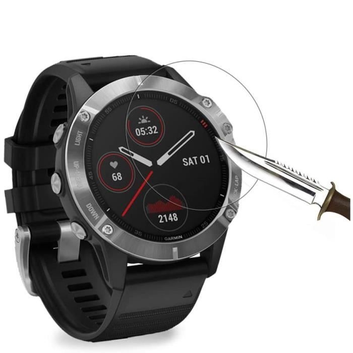 Verre Trempé pour Garmin Fenix 6 - Fenix 6 PRO - Vivomove HR [Pack 2] Film Vitre Protection Ecran Montre Connectée Phonillico®