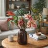Long Branch Artificial Green Plants Realistic Plastic Simulation Greenery Handmade Artificial Leaf Branch Home Office Decor
