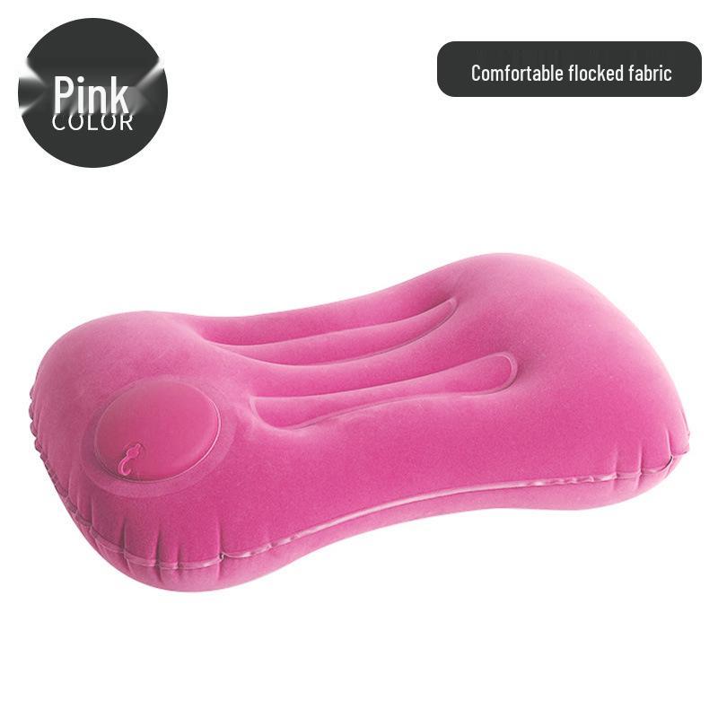 Автоматическая надувная подушка: Портативная уличная/домашняя поясничная и шейная поддержка для путешествий, офисного сна