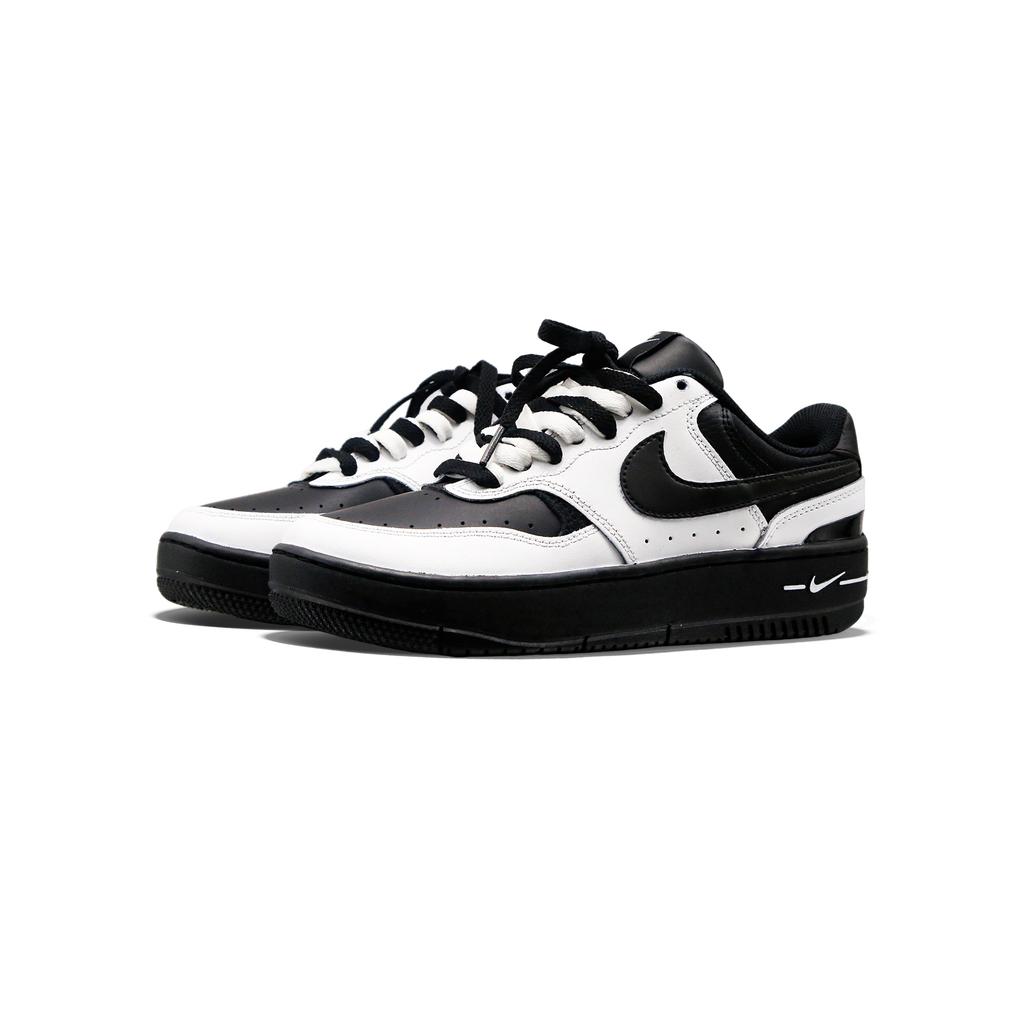 Nike Gamma Force Reverse Panda Износостойкие Низкие Скейтбордические Кроссовки Унисекс Черно-Белые HQ1674-001(Team1694V)