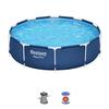 Набор надземного каркасного бассейна BESTWAY Steel Pro - 305 x 76 см - Круглый (Поставляется с фильтрующим насосом и картриджем)