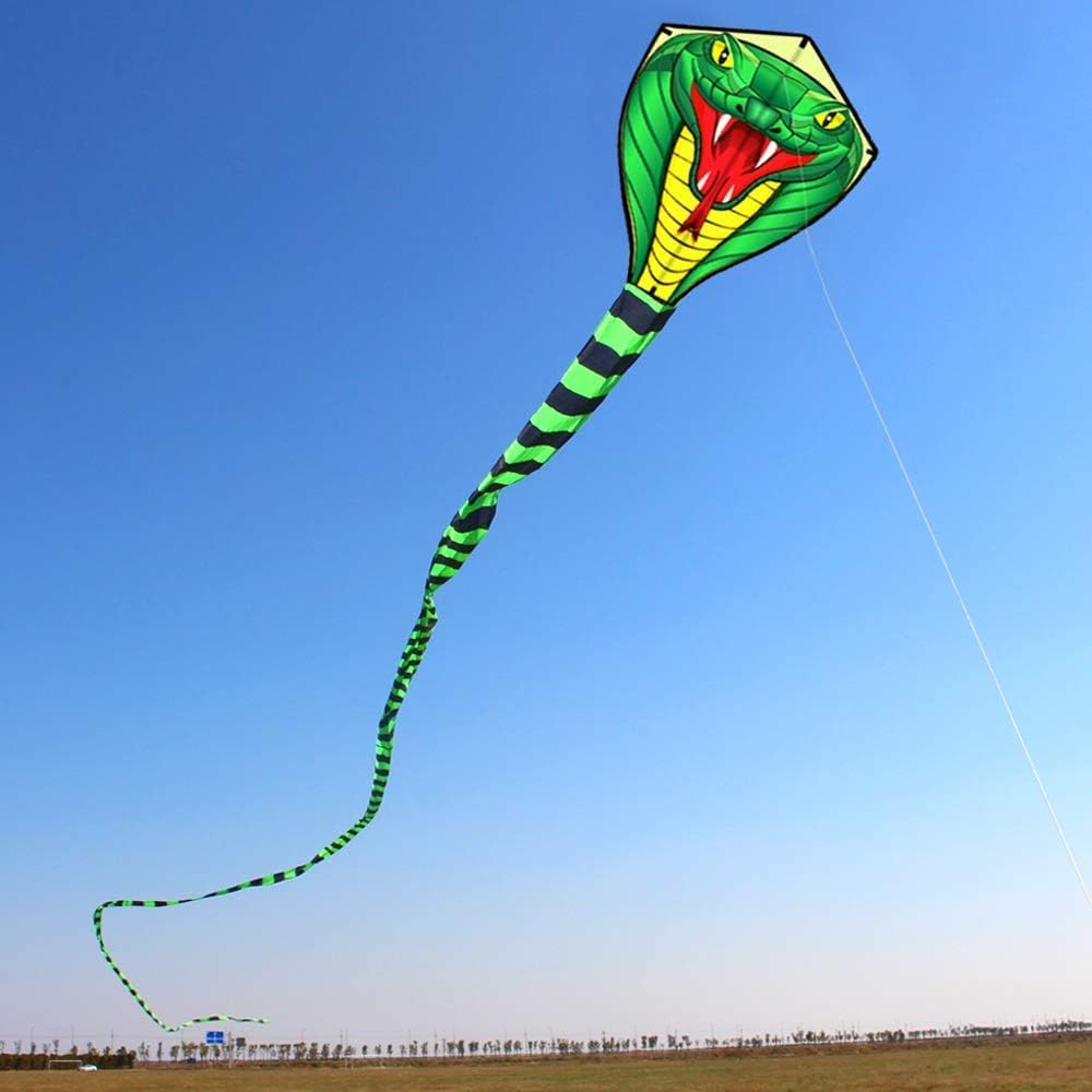 This snake-shaped kite is perfect for beginners. It's easy to assemble and launch. Suitable for adults and children, and ideal for family trips. 8
