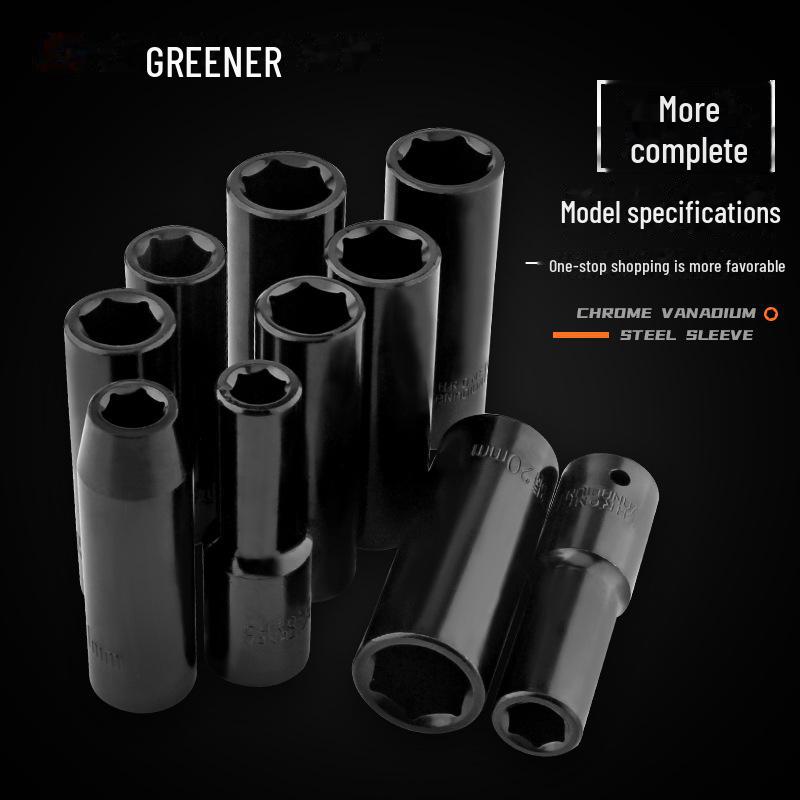 Green Forest 1/2 Electric Wrench Extended 12.5mm Hex Socket for Woodworking