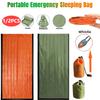 Аварийный спальный мешок, водонепроницаемое термоодеяло для выживания на открытом воздухе, портативный многоразовый термомешок, спасательное одеяло для оказания первой помощи