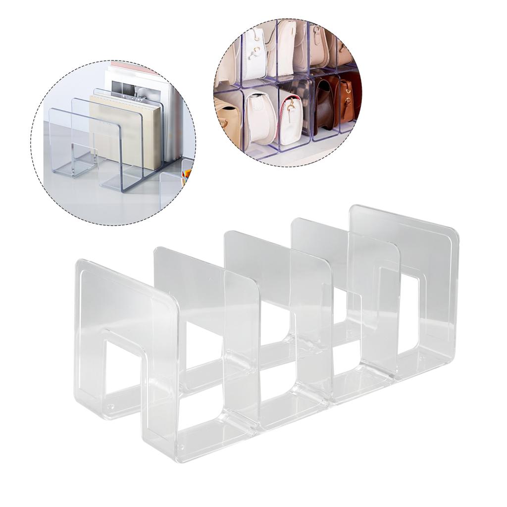 Premium Organizer Clear Acrylic Handbag Storage Rack Women Stackable Design