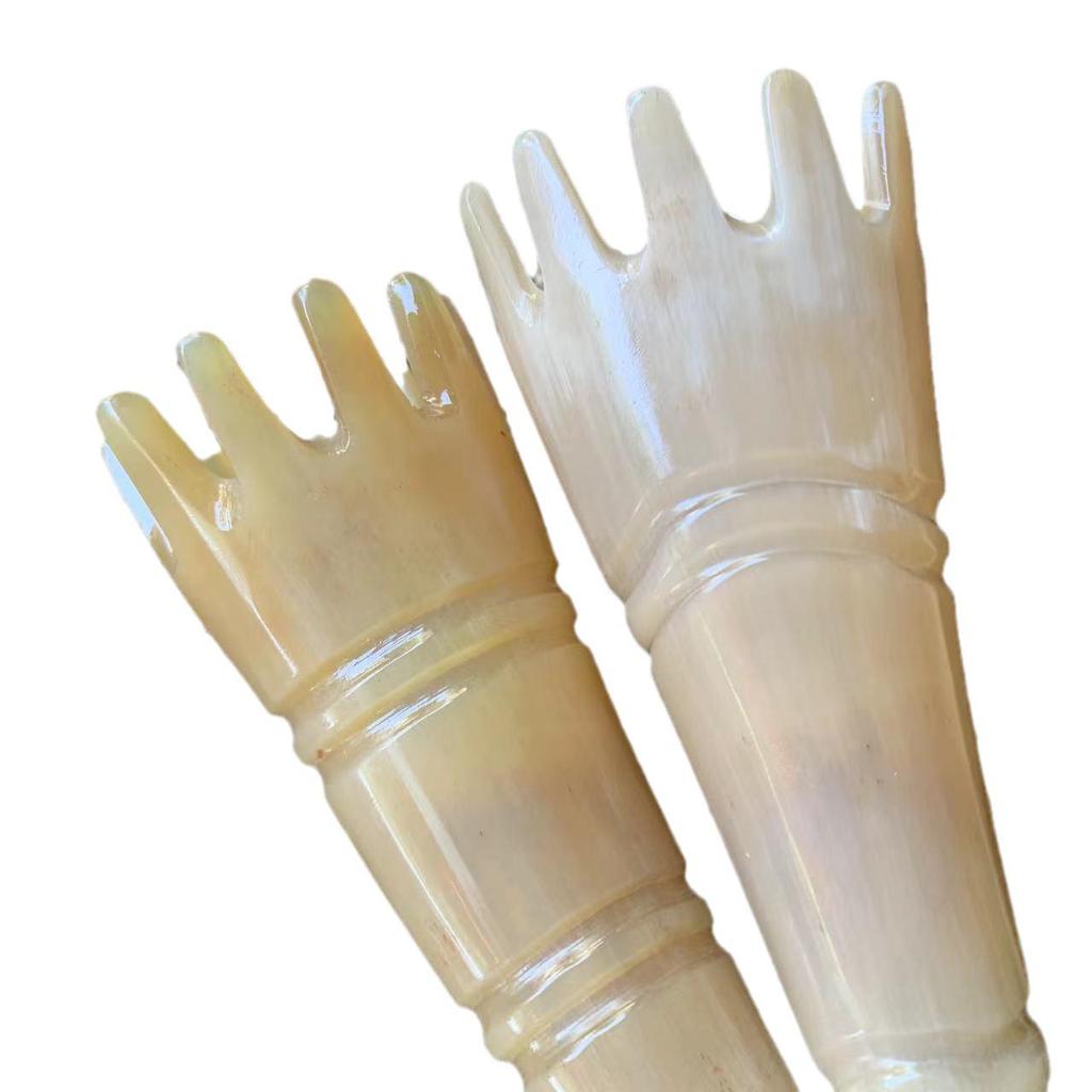 Натуральный роговой меридиональный массажный гребень для головы и тела