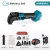 Yofidra Oscillating Multifunction Tool 6 Gears Variable Cordless Woodworking Trimmer Cutting Tools For Makita 18v Battery