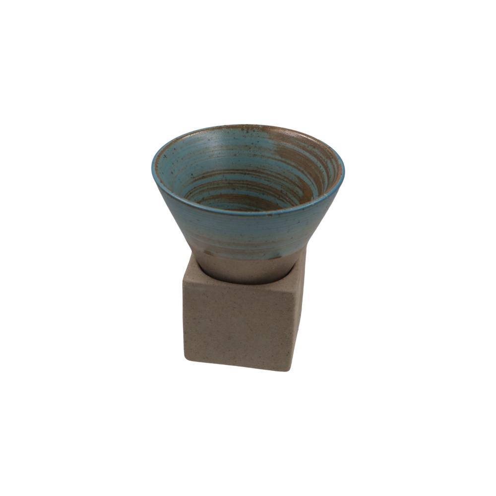 Creative Vintage Ceramic Coffee Mugs 100ml with Base Afternoon Tea Cup Triangular Cone Shape Coffee Cup Home