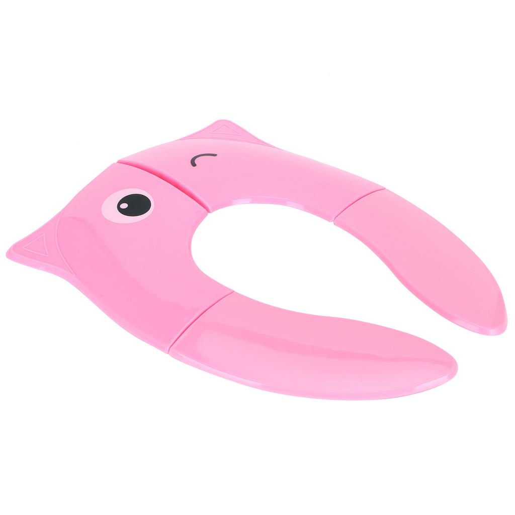 Складная накладка на сиденье для горшка, портативное сиденье для приучения к туалету для малышей, нескользящая накладка для путешествий(розовый )