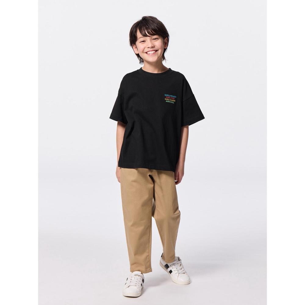 GU by Uniqlo Детский унисекс большой графический T логотип One pointT 