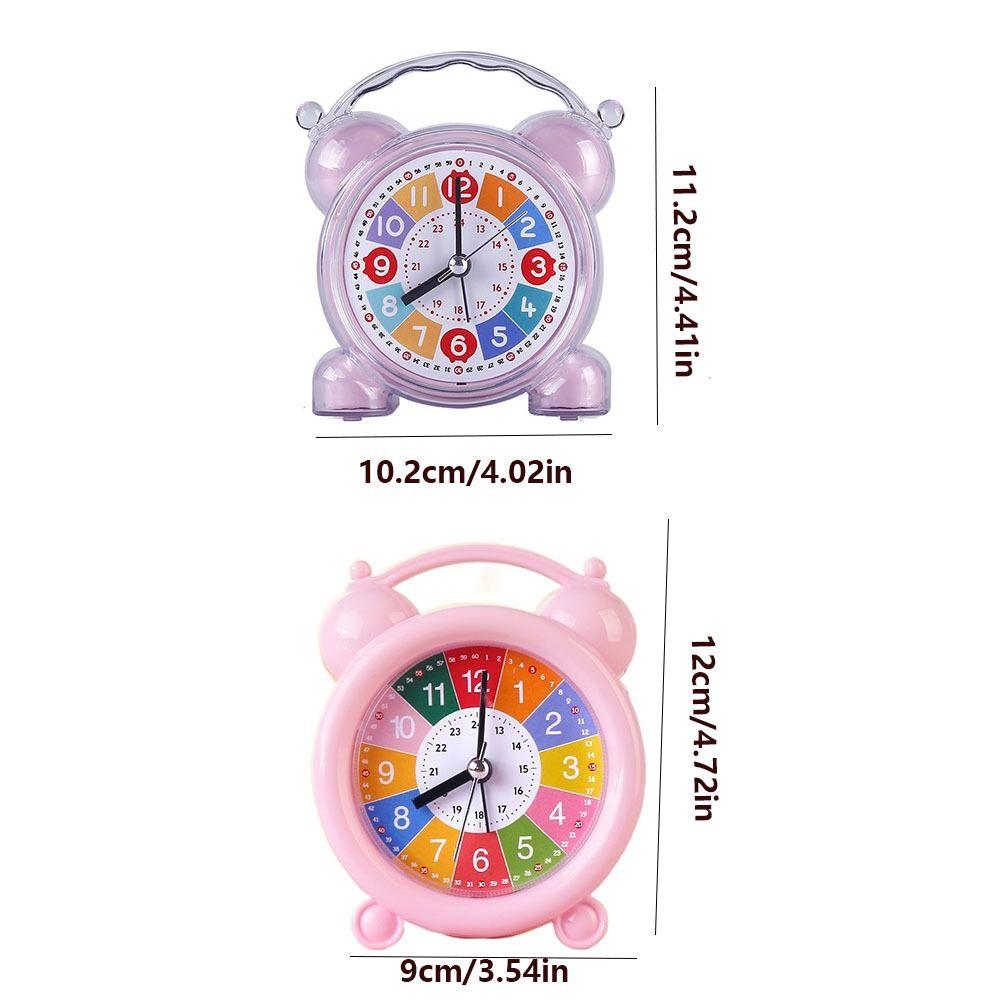Early Education Children Desktop Clock Silent Table Alarm Clock Bedroom Bedside