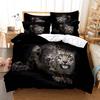 Tiger Duvet Cover Set King Size 230x260 Double Bed Single Queen Full Animal Quilt Case Linen 3D Pillowcase Twin Bedding Sets