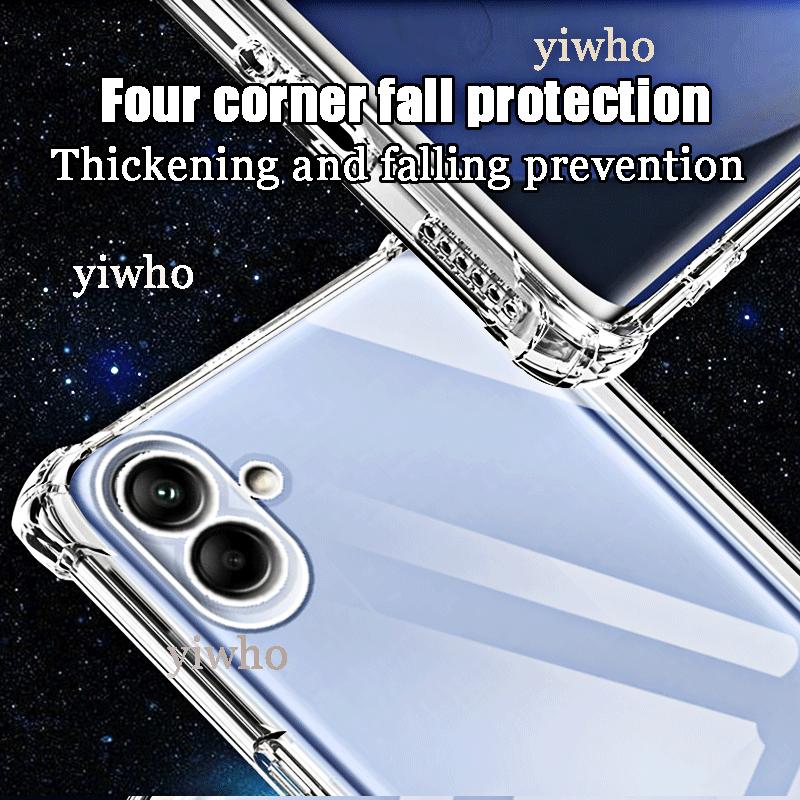 Роскошный прозрачный мягкий силиконовый чехол для Samsung Galaxy A04e Противоударный Прозрачный A04 E A 04e 6.5" A042F Чехлы для телефона Задние крышки