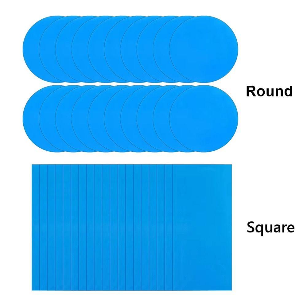 10Pcs Underwater Repair Pool Repair Patches For Swimming Pool Self-Adhesive Pool Repair Kit PVC Multifunctional Patch Glue