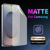 Samsung A07 A17 A52 A23 A13 A51 A14 A15 A16 A26 A36 A56 A25 A35 A55 A24 A34 A54 Note 20 S25 S24 S23 S22 S21 Ultra S10 Plus Мягкая Матовая Защитная Пленка для Экрана