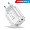 20 Вт USB Type C зарядное устройство Dual Port QC4.0 PPS PD 20 Вт быстрая зарядка мобильного телефона зарядное устройство адаптер для iPhone Samsung Xiaomi