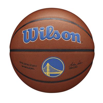 Wilson Basketball NBA TEAM ALLIANCE BSKT GOLDEN STATE WARRIORS 7 Ball NBA Team Alliance Golden State WTB3100XBGOL BROWN (нет. Воины) Мужчины №