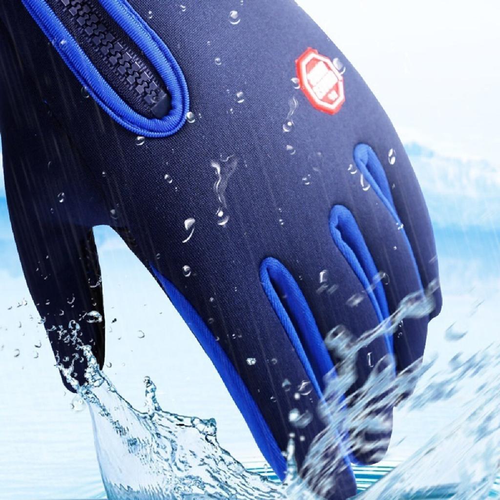 New Winter Gloves Men Women Touch Cold Waterproof Motorcycle Cycle Gloves Male Outdoor Sports Plus Velvet Warm Running Ski Glove 6