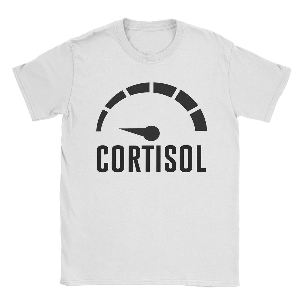 Unisex Unisex Tshirt Funny Low Cortisol Levels Meme Vintage Pure Cotton Tees Short Sleeve T Shirts O Neck Clothes Party