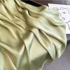 Spring and Summer Solid Color Simple Long Silk Scarf Versatile Scarf Women's Beach Scarf Middle East Headscarf Satin Imitation Silk Scarf