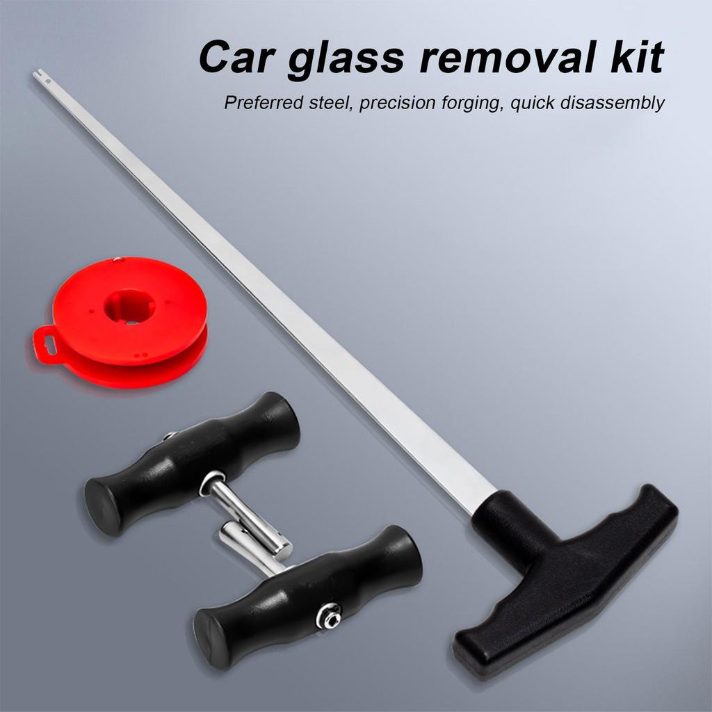 Windshield Removal Kit T-shaped Classic Vintage Auto Accessories Glass Removal Tool For Cutting Fixing Glazing De-icing Window