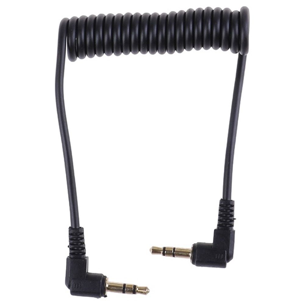For Car 3.5mm Extension Coiled Right Angle Wire Audio Cable Line Aux Cord