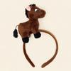 Cartoon Horse Headband Mascot New Year Headpiece Cute Plush Hair Hoop  Photo Prop