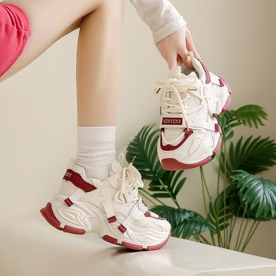 Весна новая дышащая обувь для папы женская студенческая повседневная женская платформа для бега женская обувь 9