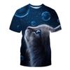 Футболка с 3D животными, мужские футболки с 3D принтом, футболки с круглым вырезом, одежда, мужские повседневные футболки с короткими рукавами, летний топ