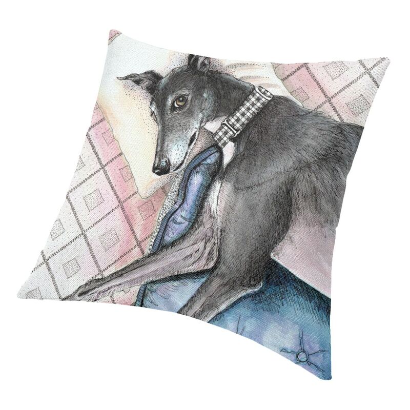 Чехол для подушки «Ленивая борзая», мягкий чехол для подушки «Уиппет, борзая», наволочка для дивана, автомобиля, квадратная наволочка, украшение для гостиной