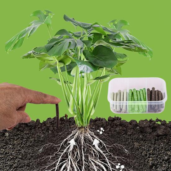 30 шт. Колышки для удобрения растений, Питательные батончики медленного высвобождения, Вставки для горшков, Палочки для удобрения комнатных цветущих и лиственных растений