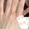 15 листов блестящих водостойких временных татуировок Dreamy Butterfly, долговечные водостойкие реалистичные поддельные татуировки, наклейки на палец
