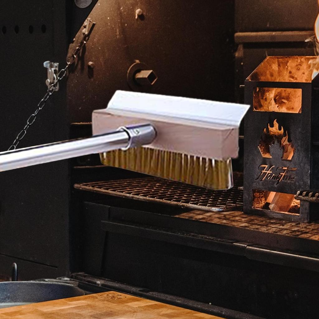 Щетка для пиццы из алюминия, инструменты для пицца-печи с длинной ручкой, кухонные принадлежности для дома, для приготовления на открытом воздухе, гриля, фритюрницы, выпечки