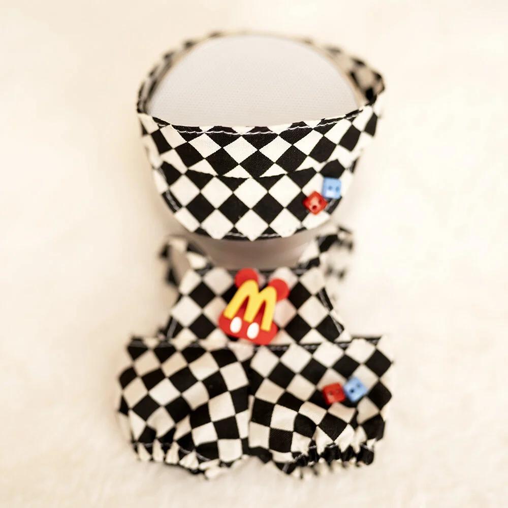 17 см Кукольная одежда шахматная доска теннисный комплект одежды детская подвесная одежда подтяжки брюки замена одежды трендовый подарок