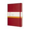 Moleskine Notebook Classic Notebook Hardcover Lined XL Size Wide X 25cm Red QP090F2 (19cm Long)