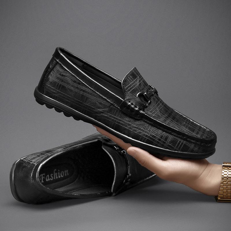 Doudou Shoes Мужские мокасины из натуральной коровьей кожи высшего качества Мужские дышащие повседневные кожаные туфли с одной педалью