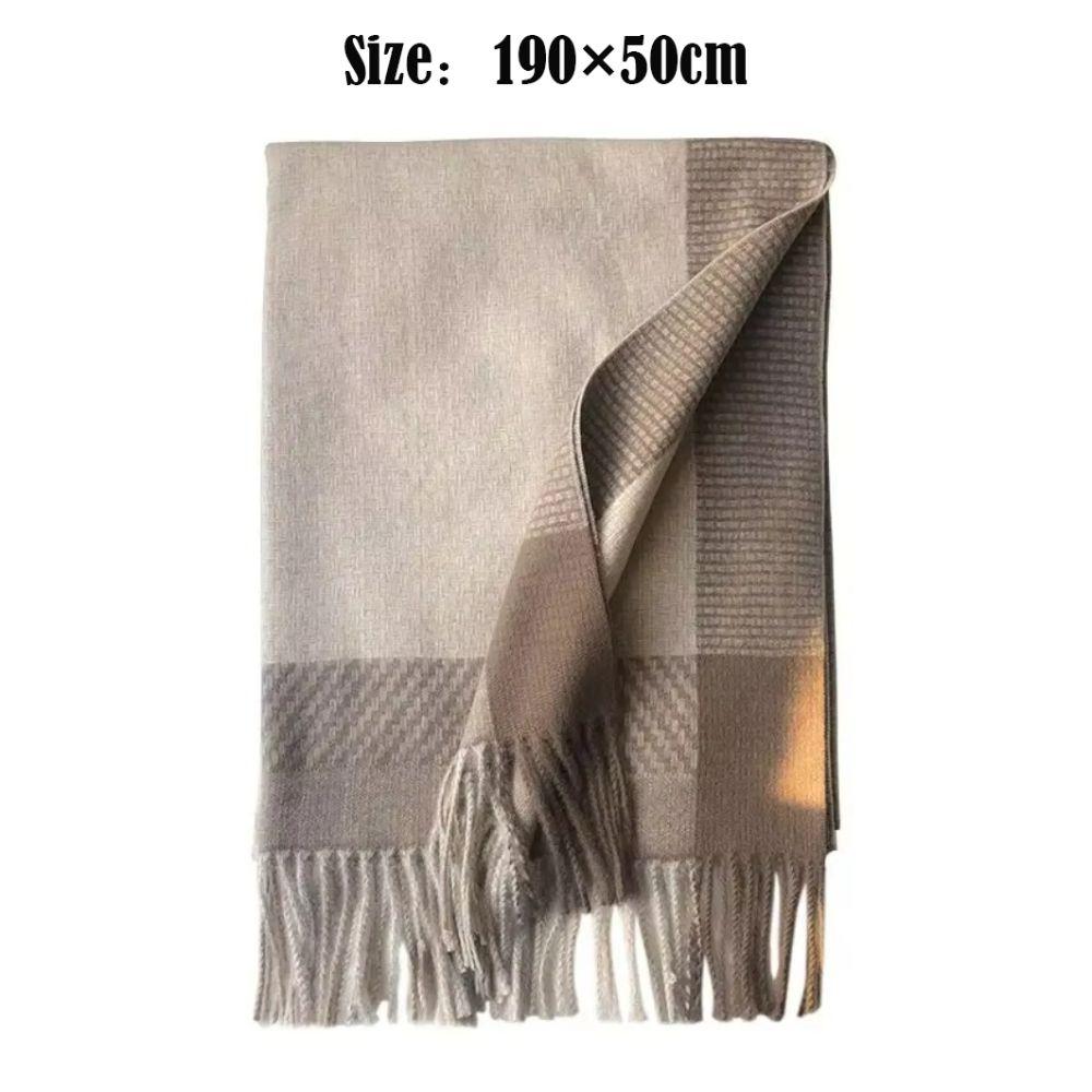 with Tassels Cashmere Scarf Thickened Neck Warmer Korean Style Wrap Shawls