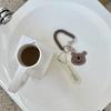 Cartoon Bear Spring Coil Key Chain Key Holder Key Ring Ornaments Sweet Cartoon Lanyard  Decoration