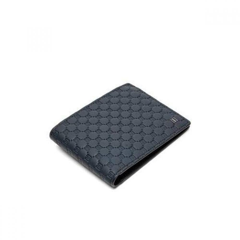Daks Navy Mini Logo Wallet Embossed Leather Dbwa1f373
