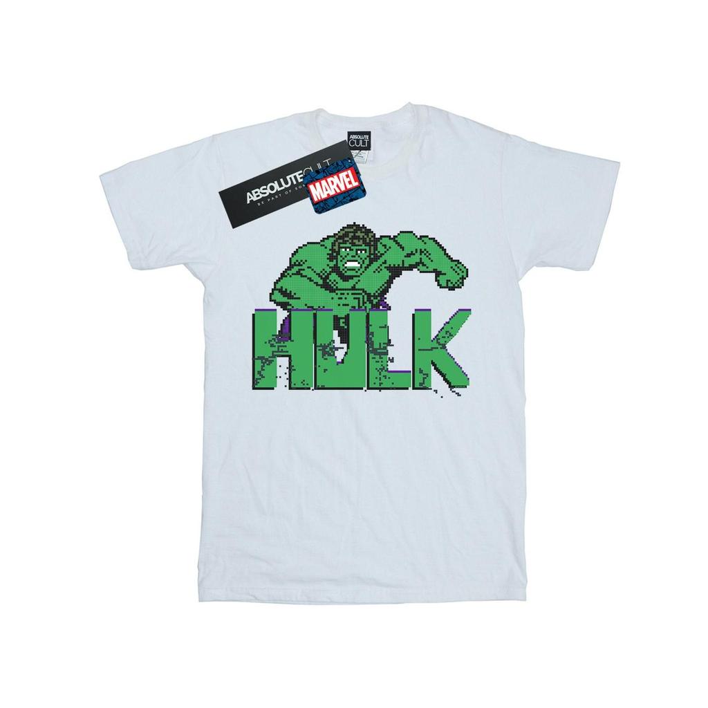 Marvel Mens Hulk Pixelated T-Shirt