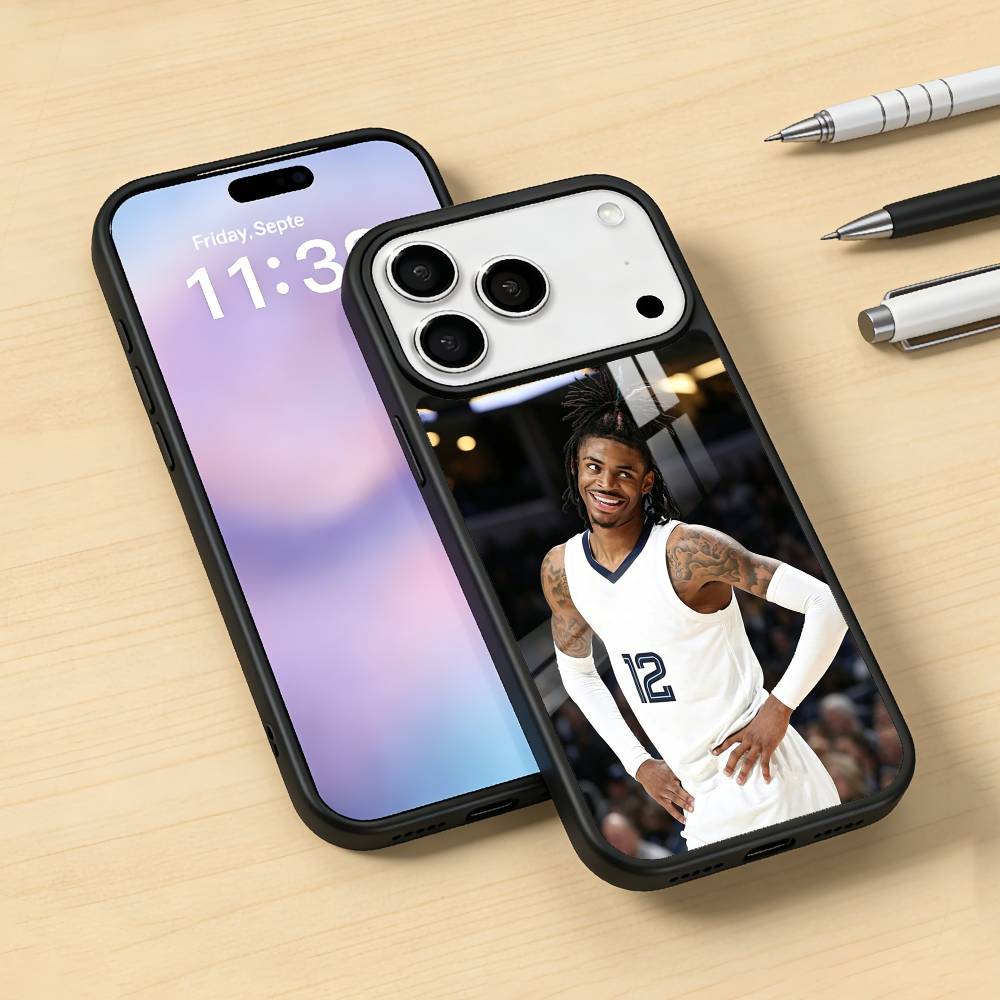 Cool J-Ja M-Morant 12 Phone Case For iPhone17,16,15,14,13,12,Pro,Max,Magnetic For Magsafe Wireless Charging