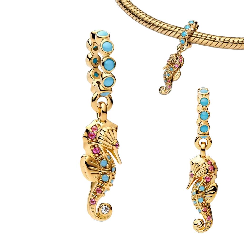 Новые Оригинальные Медные Океанические Шармы Морская Звезда Кит Морской Конёк Ракушка Бусины Для Ожерелий Браслетов Сделай Сам Подарок Ювелирные Изделия