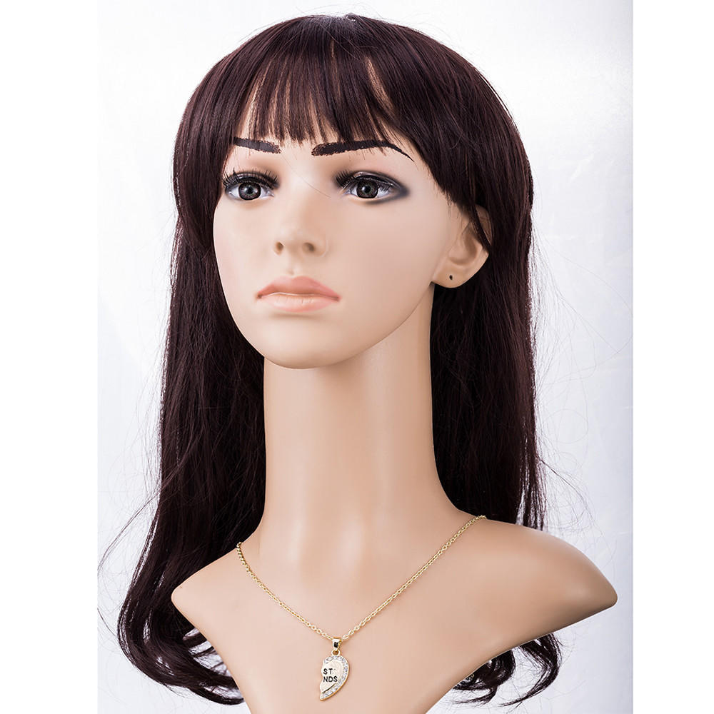 Лучший друг унисекс мужские женские сердца кулон ожерелье ювелирная цепочка