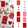 Мягкое полотенце, кухонные полотенца с принтом «День Святого Валентина и любовь», впитывающее быстросохнущее чистящее полотенце для посуды