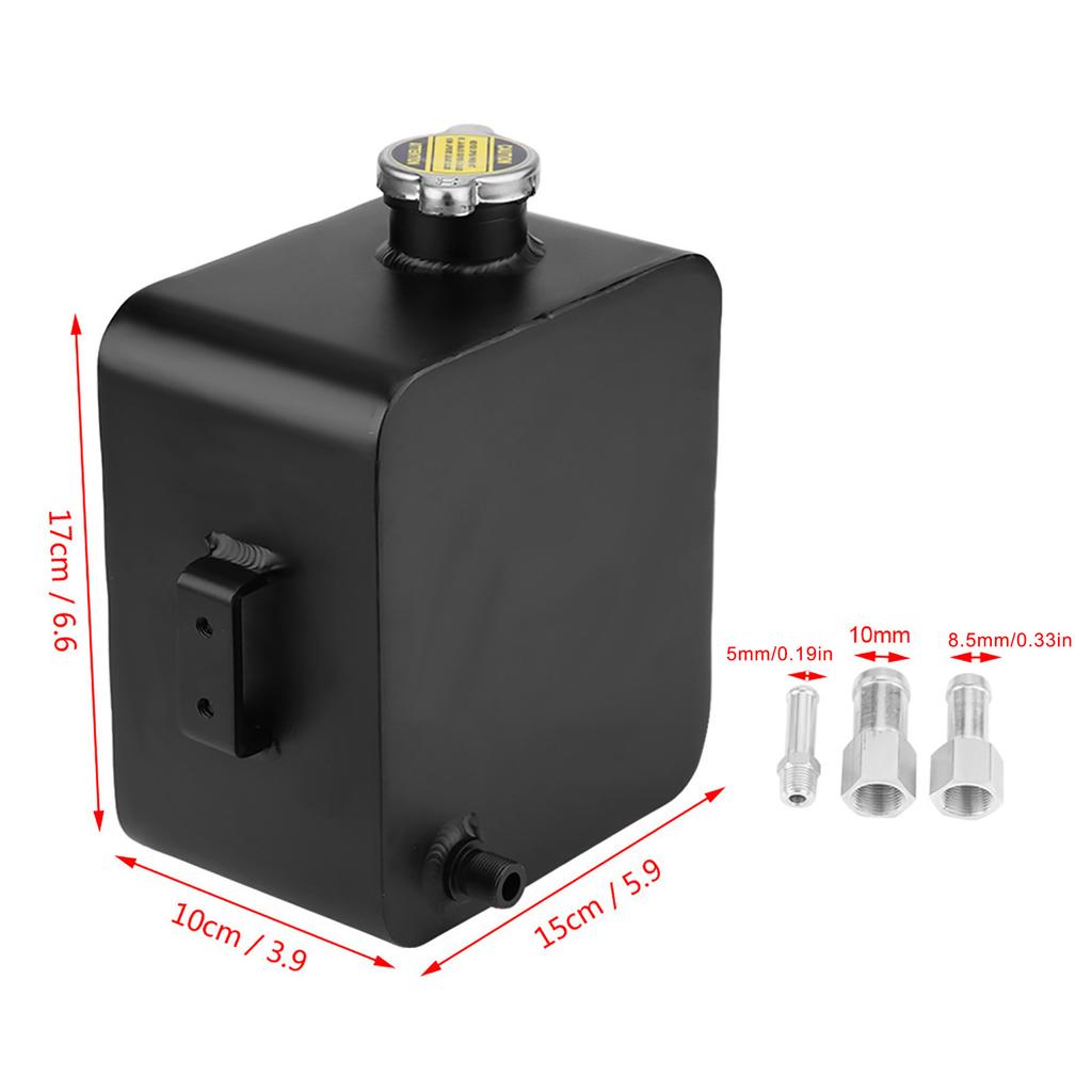 2.5L Aluminum Coolant Expansion Overflow Recovery Reservoir Water W/ Universal Coolant Coolant Expansion Reservoir